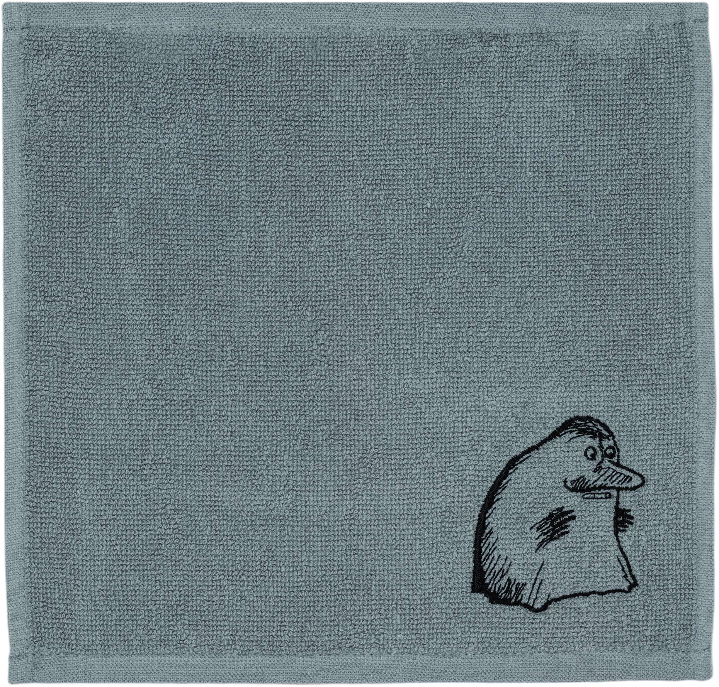 Moomin Arabia h&aring;ndkl&aelig;de 25x25 M&aring;ren gr&aring; GOTS