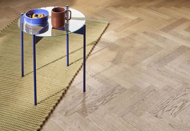 Beam Side Table Blue