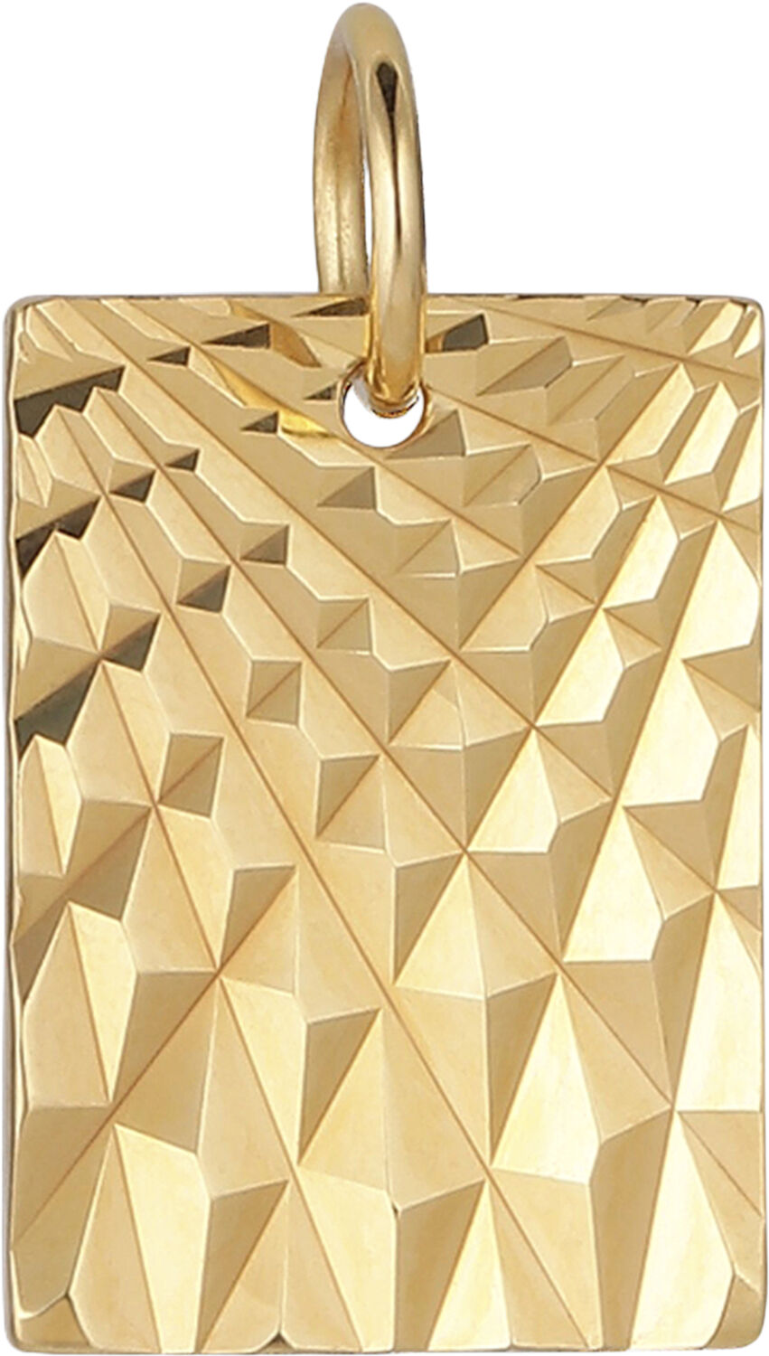 Reflection Square pendant, gold-plated sterling silver