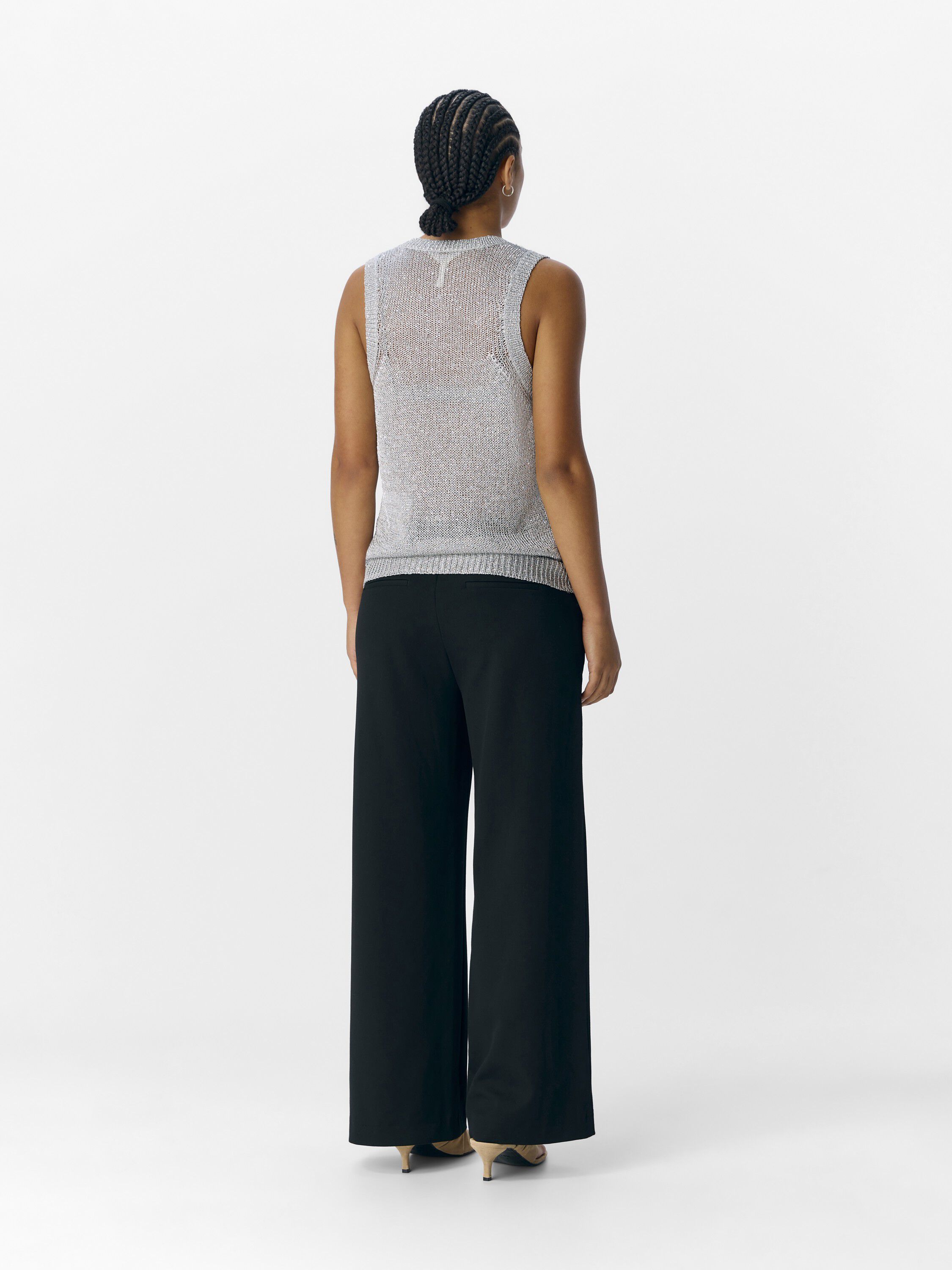 OBJGLAM KNIT RE S/L TOP 138