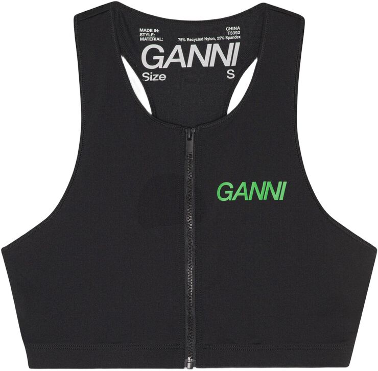 Active Racerback Zipper Top