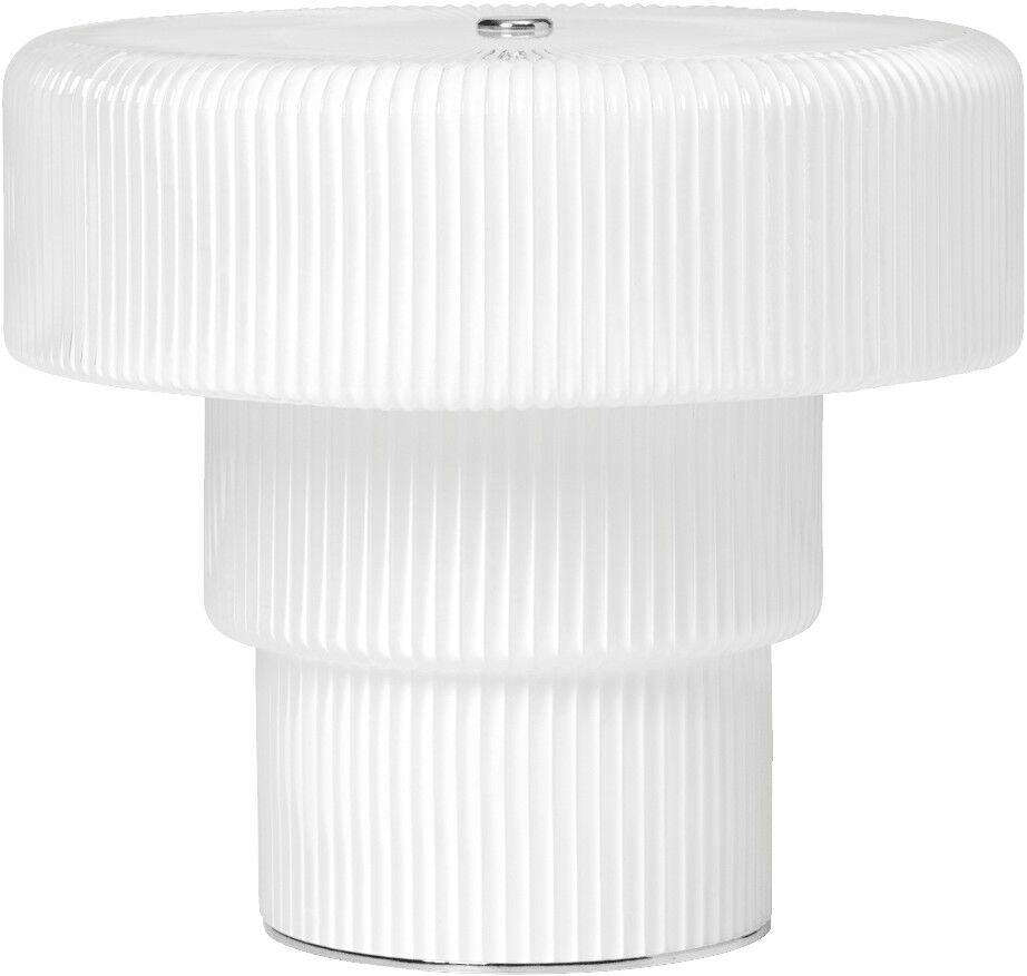 Ripple Portable Lamp - H16. 5 - Whit