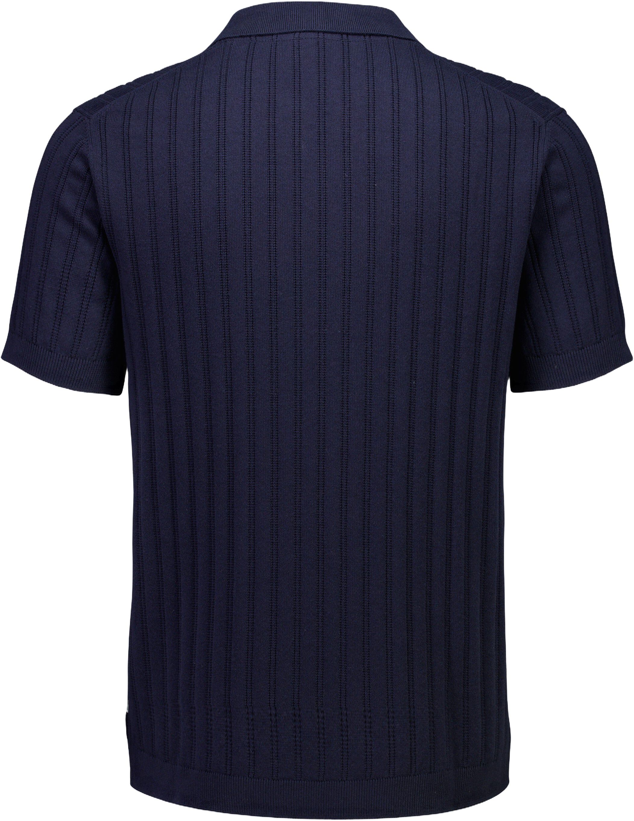 Knitted S/S v-neck polo