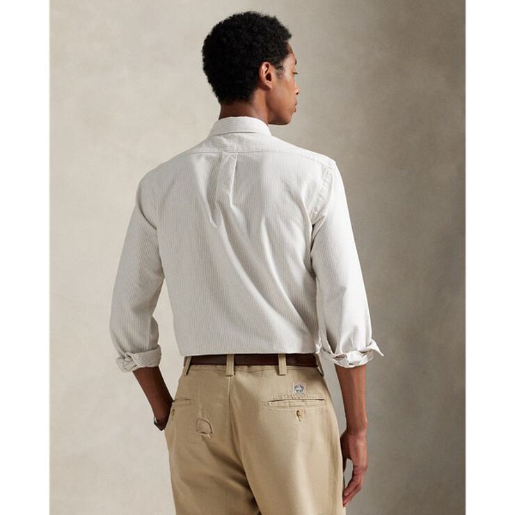 Custom Fit Striped Oxford Shirt