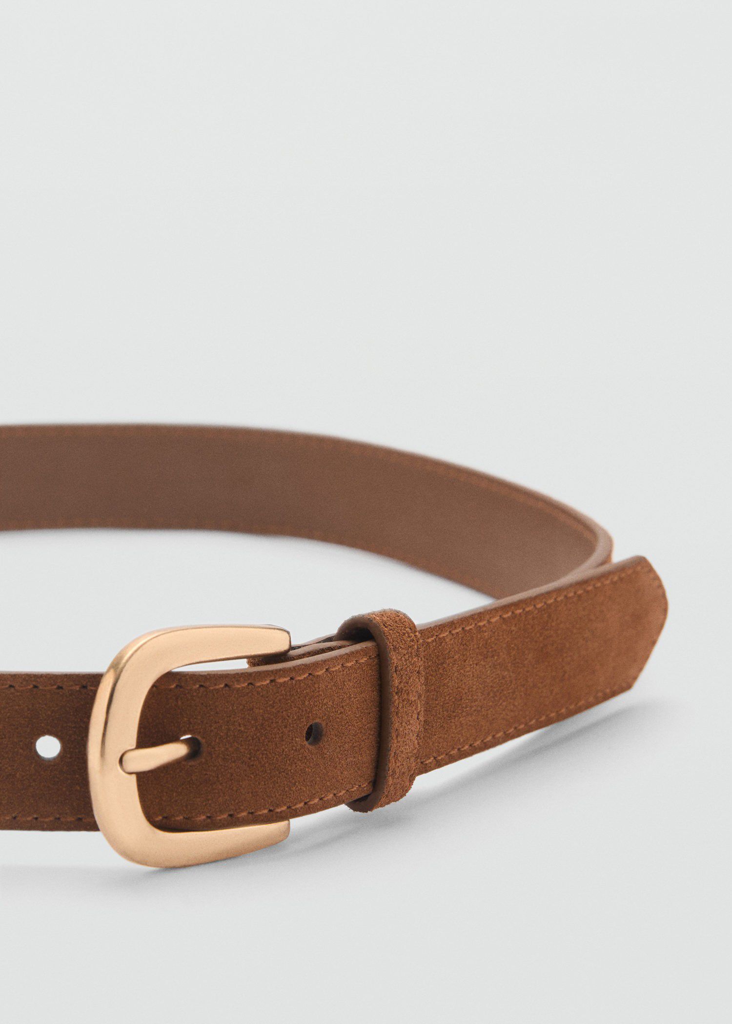 Suede belt