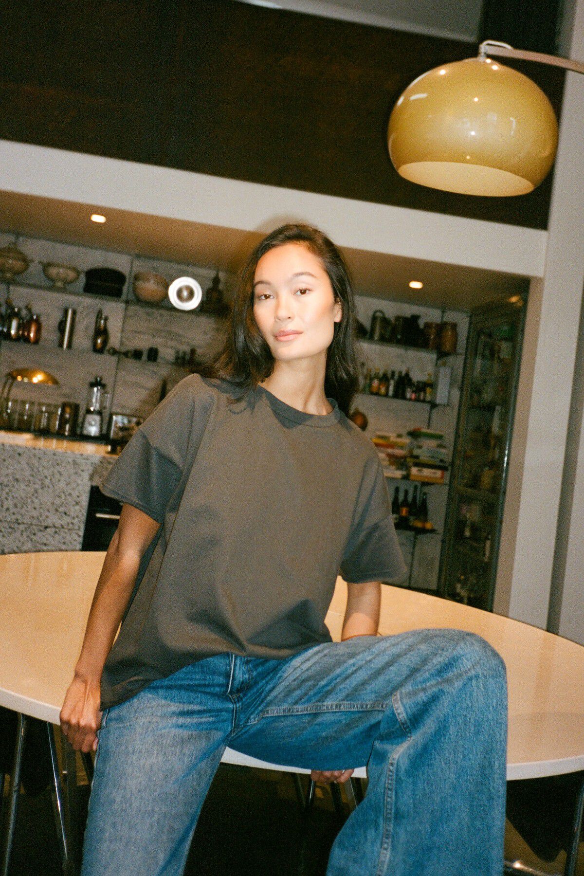 Light stretch cropped t-shirt - Mar