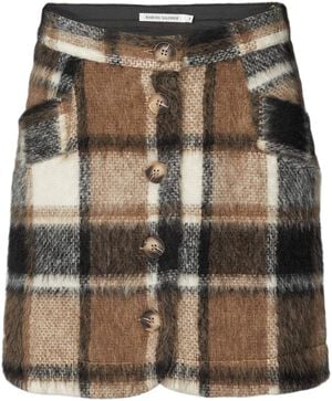 Jumbo check short skirt - Olympia