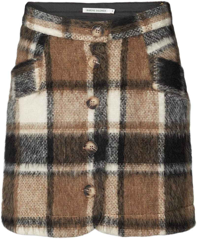 Jumbo Check Short Skirt - Olympia