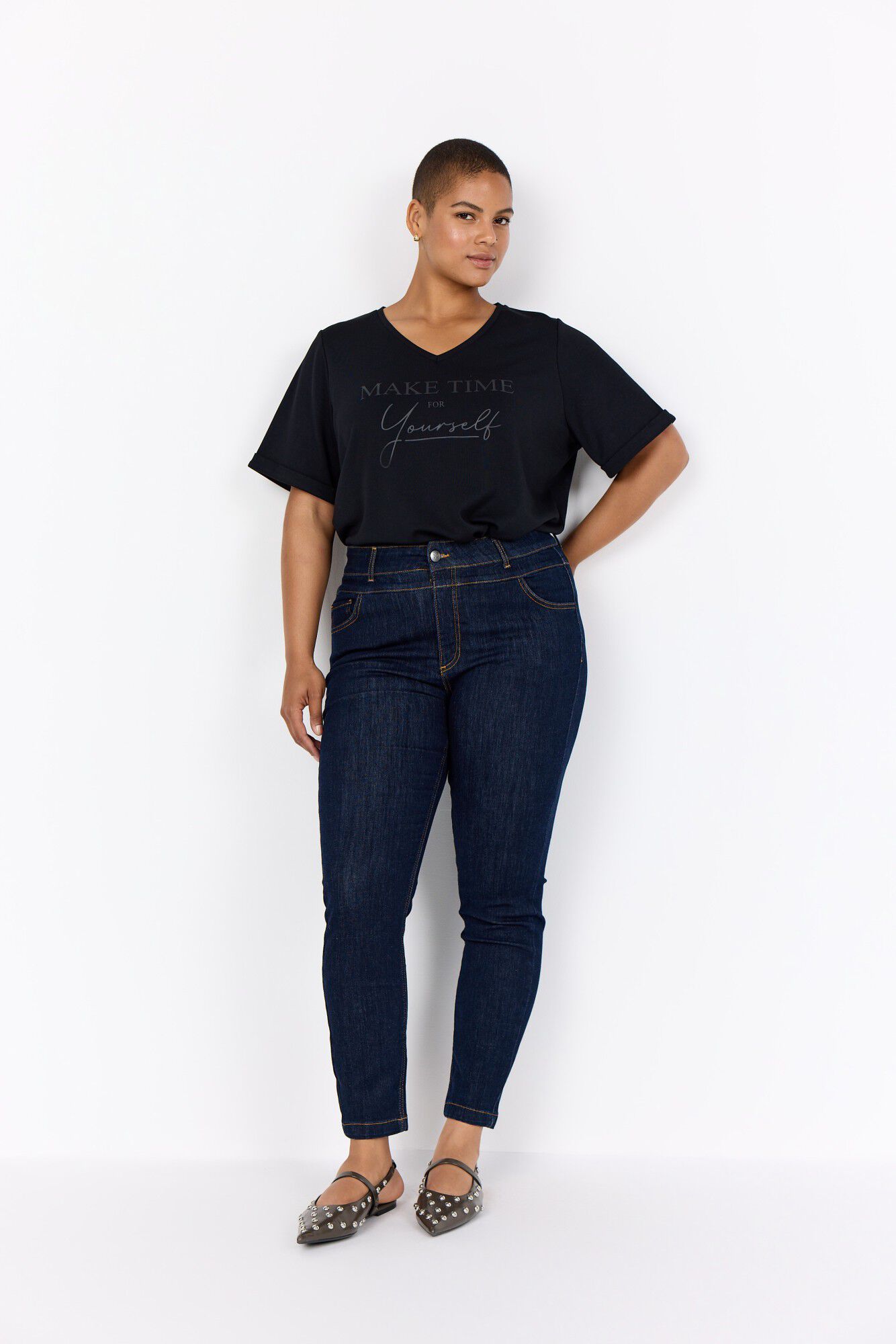 Curvy WA-JENIFER 6 Jeans M&oslash;rk denim