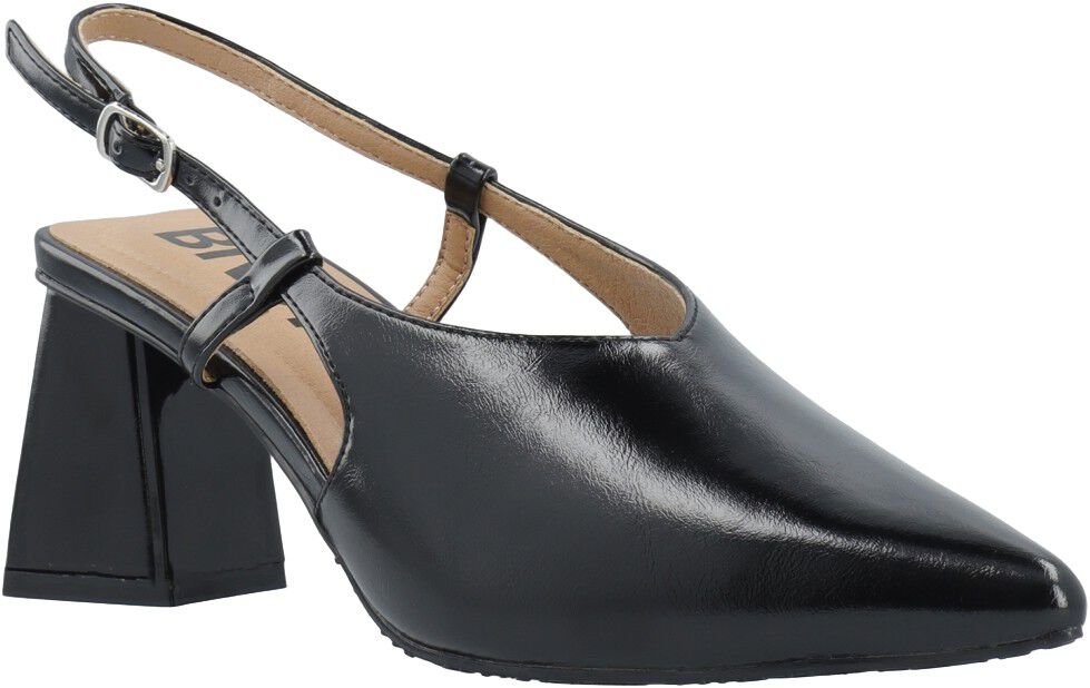 BIAMARALYN High Vamp Slingback Faux Leather