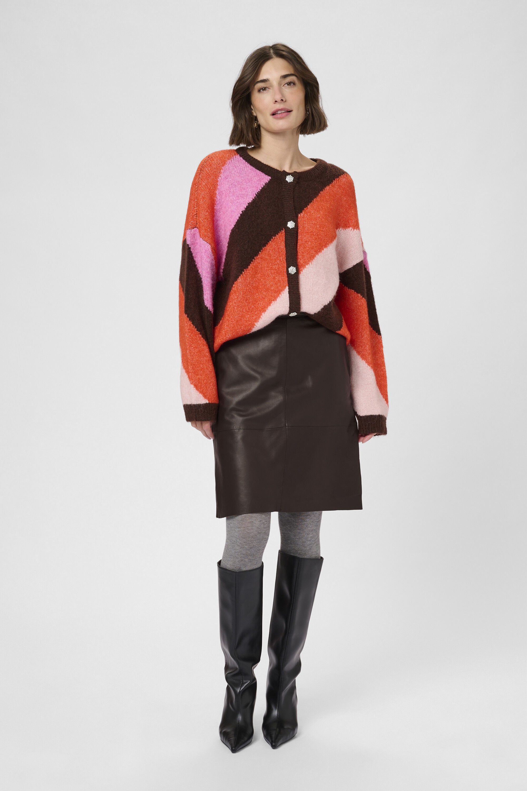 CUberta Leather Skirt