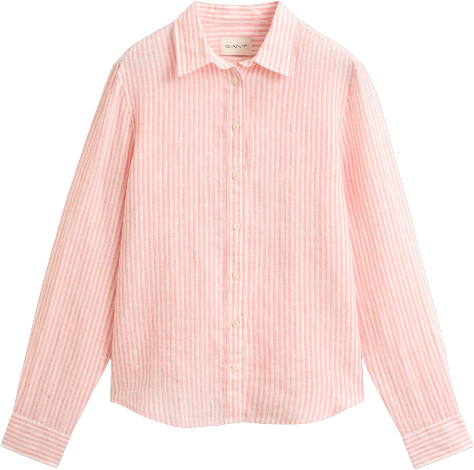 REG STRIPED LINEN LS SHIRT
