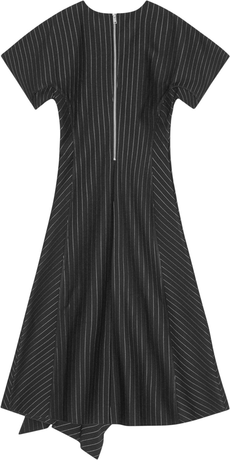 Compact Stripe Jersey Long Dress