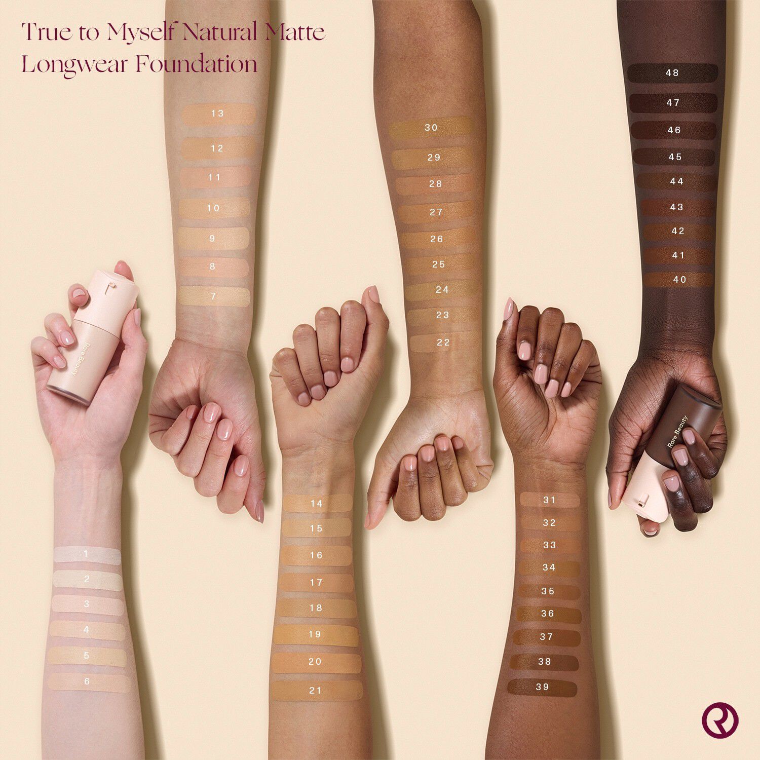 True to Myself - Naturlig mat foundation med lang holdbarhed.