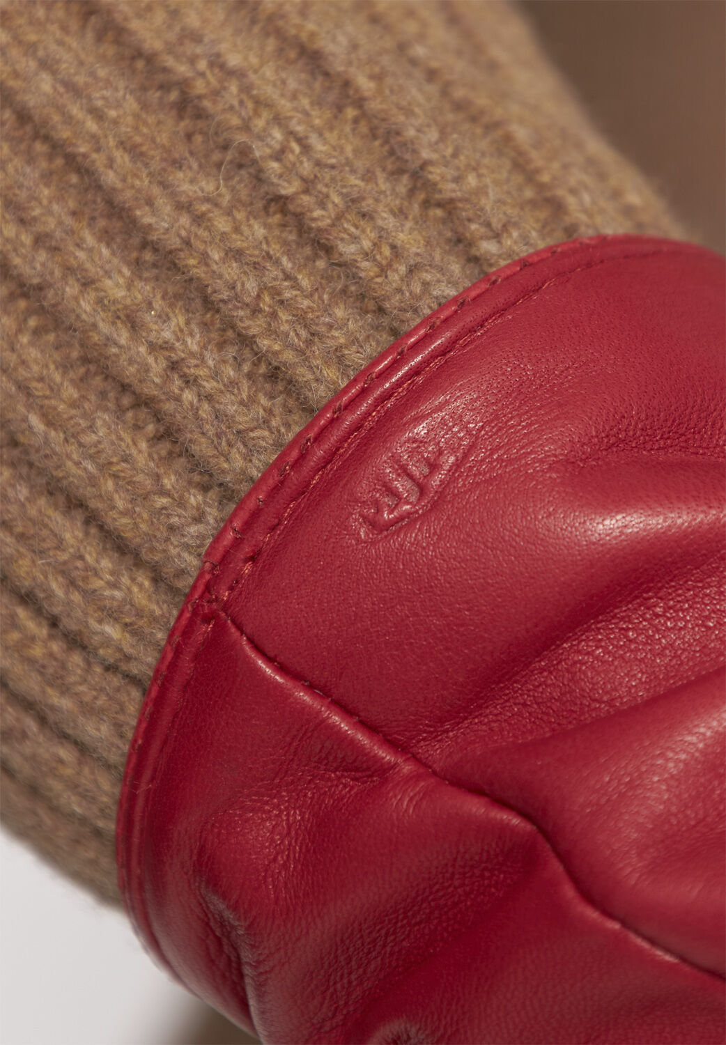 MJM Glove Francesca Long Leather Red