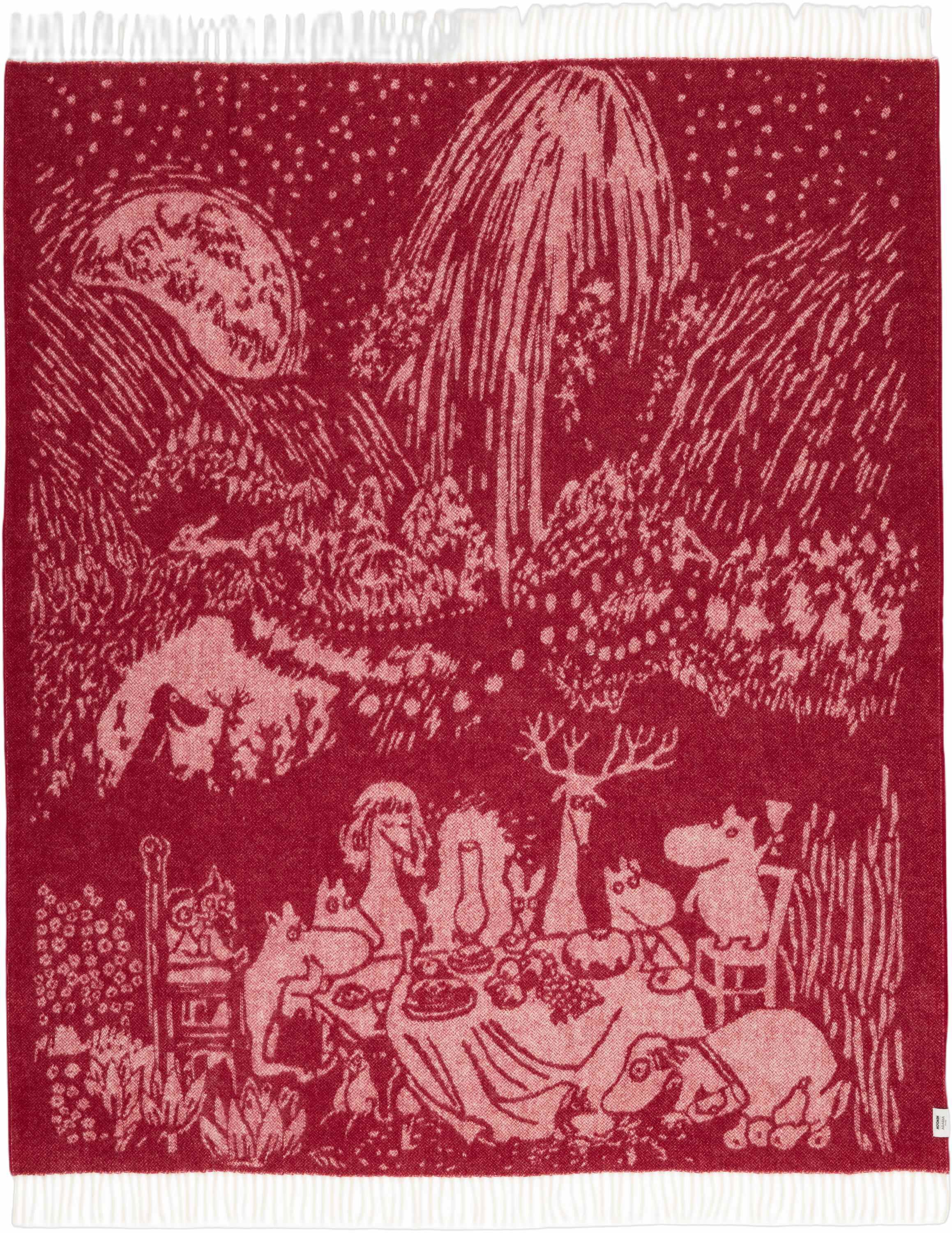 Moomin Arabia 130x170cm uldt&aelig;ppe Festlige &Oslash;jeblikke