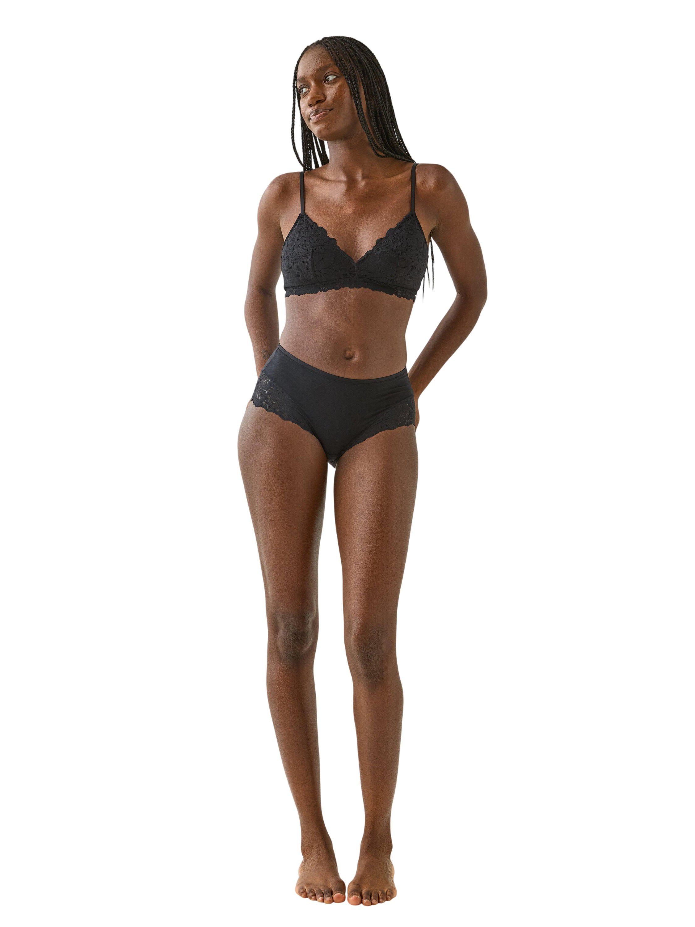 Super soft unpadded soft bra with m