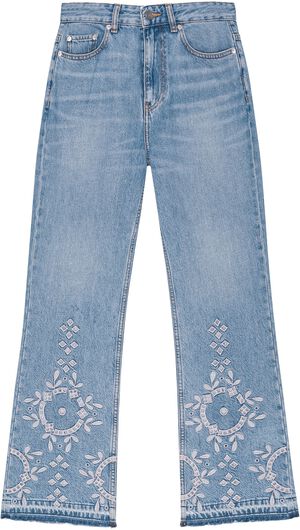 Broderie Anglaise Denim Betzy Cropp