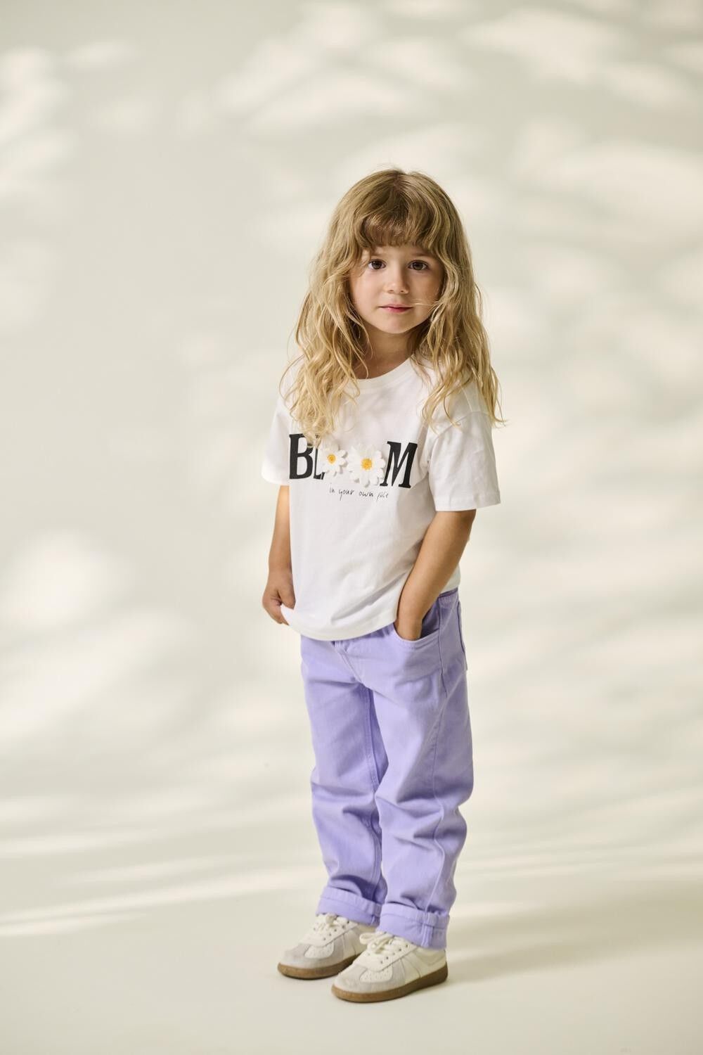 KMGPETAL SS LOOSE PRINTED TEE JRS