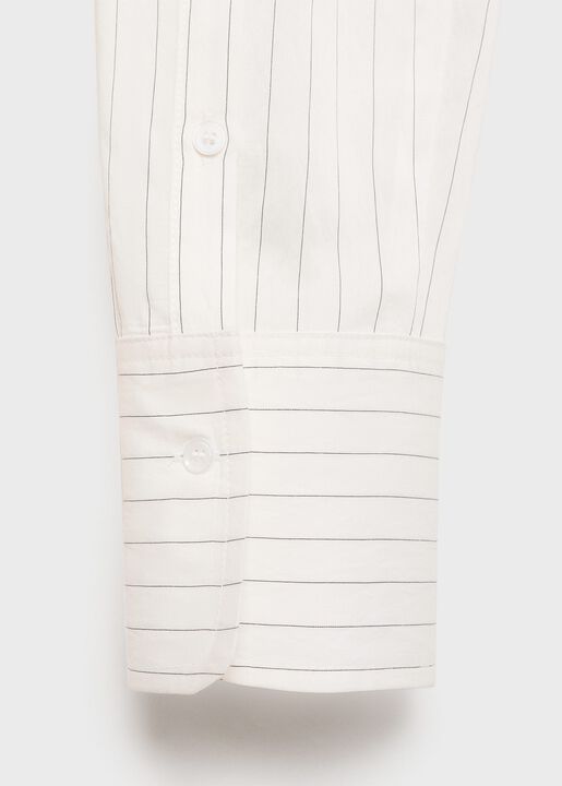 Semi-transparent striped shirt