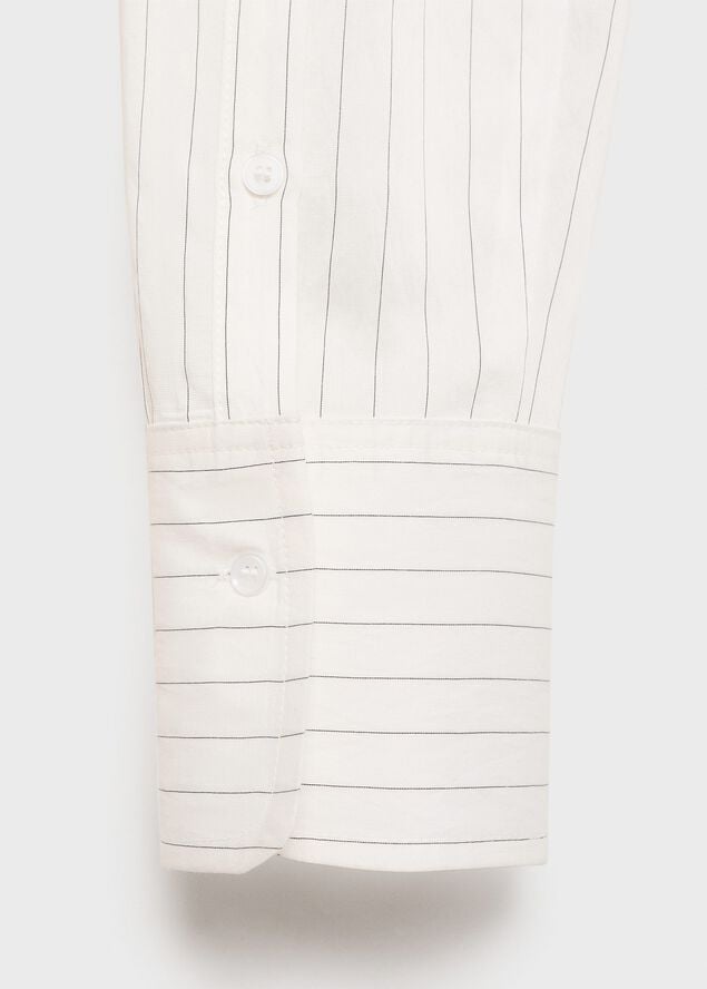 Semi-transparent striped shirt