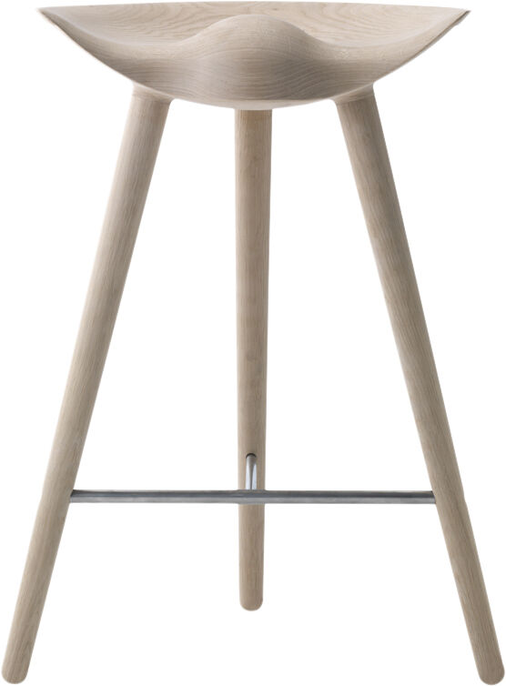 ML 42 - Bord Skammel / S&aelig;behandlet eg / Rustfrit St&aring;l