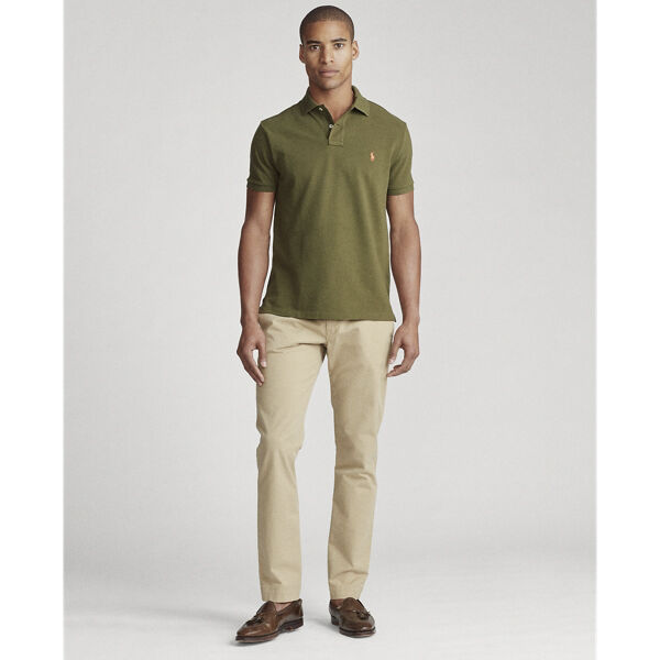 Custom Slim Fit Mesh Polo Shirt