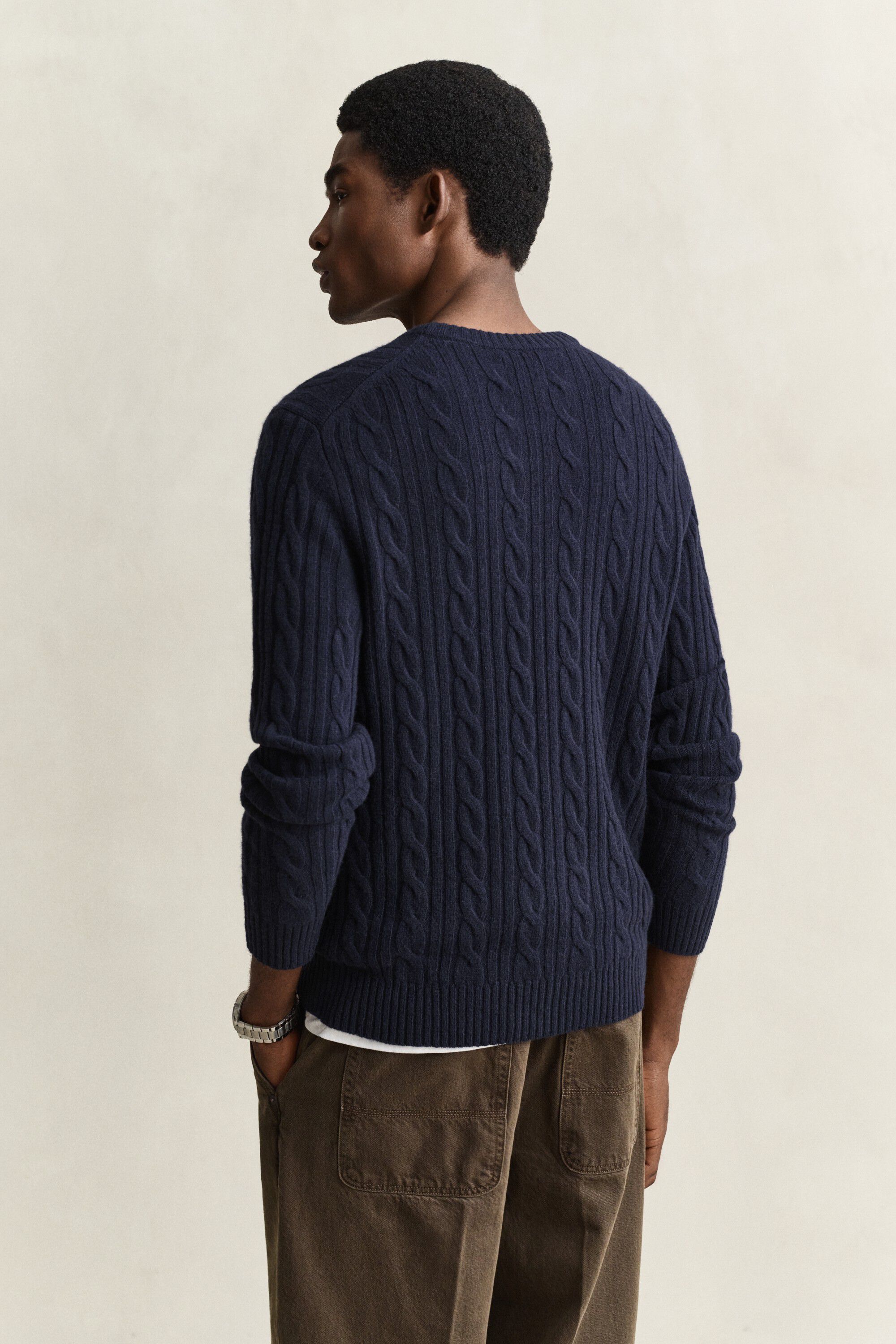 LAMBSWOOL CABLE C-NECK