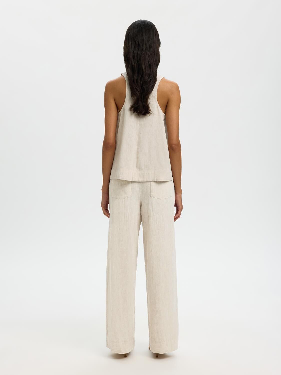 SLFLUISA SL LINEN BLEND TOP NOOS