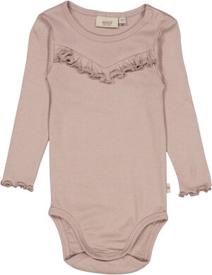 Langærmet Flæse Rib Body