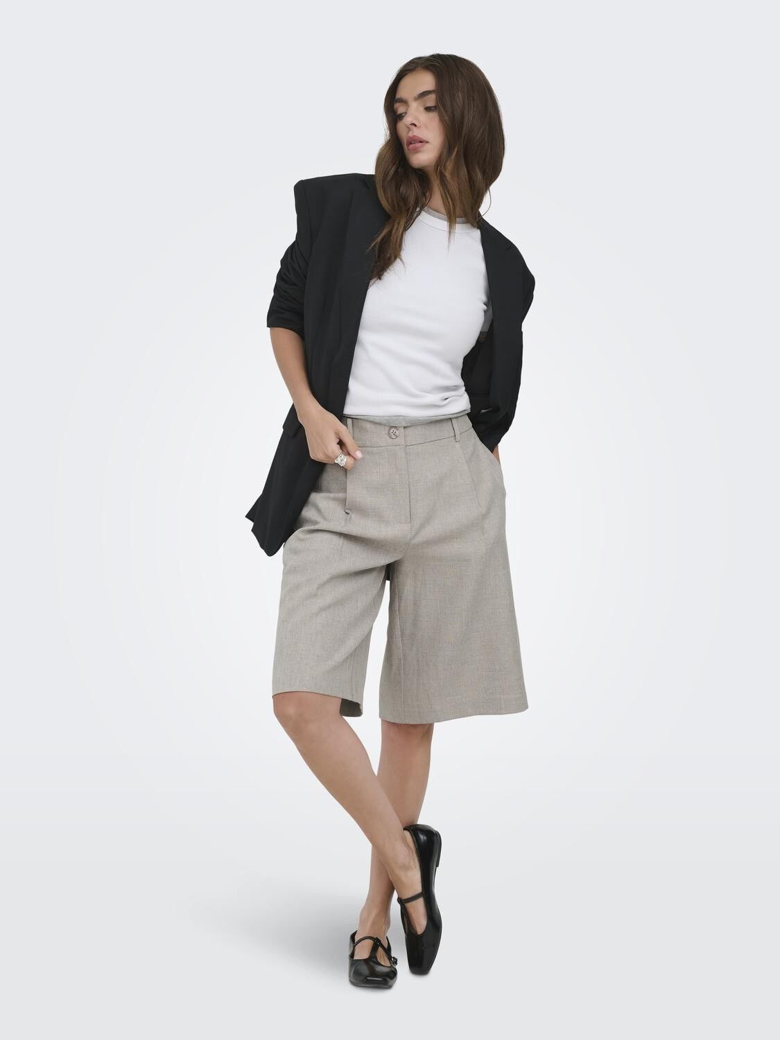 ONLLINDA HW MEL LONG SHORTS TLR NOO