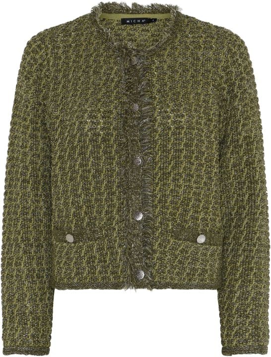 Cardigan_ Knit Tweed Look