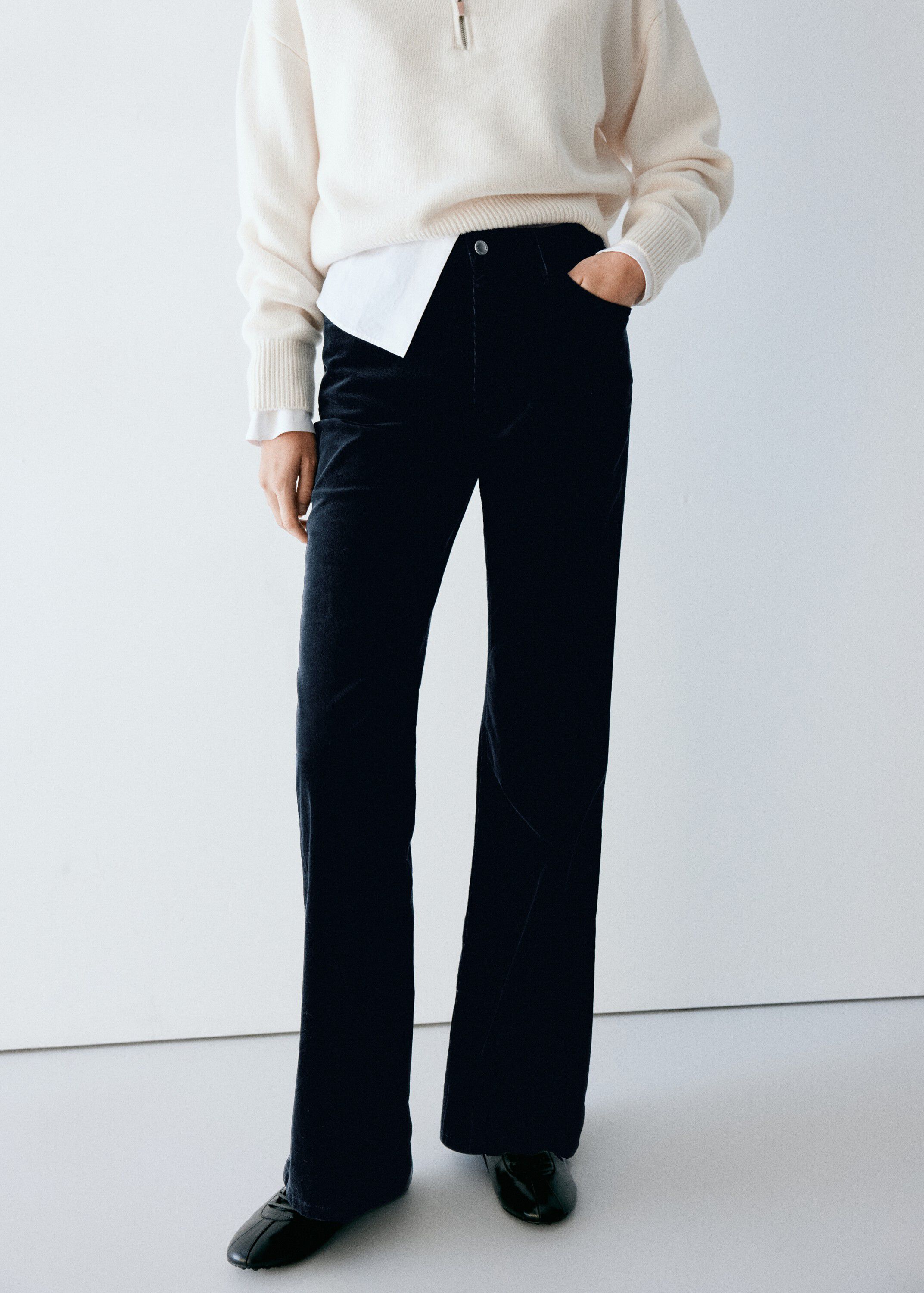 Corduroy flare jeans