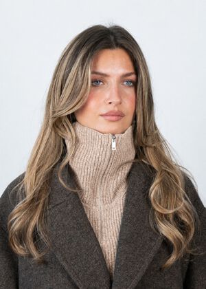 Cashmere Zip-up Neck Warmer