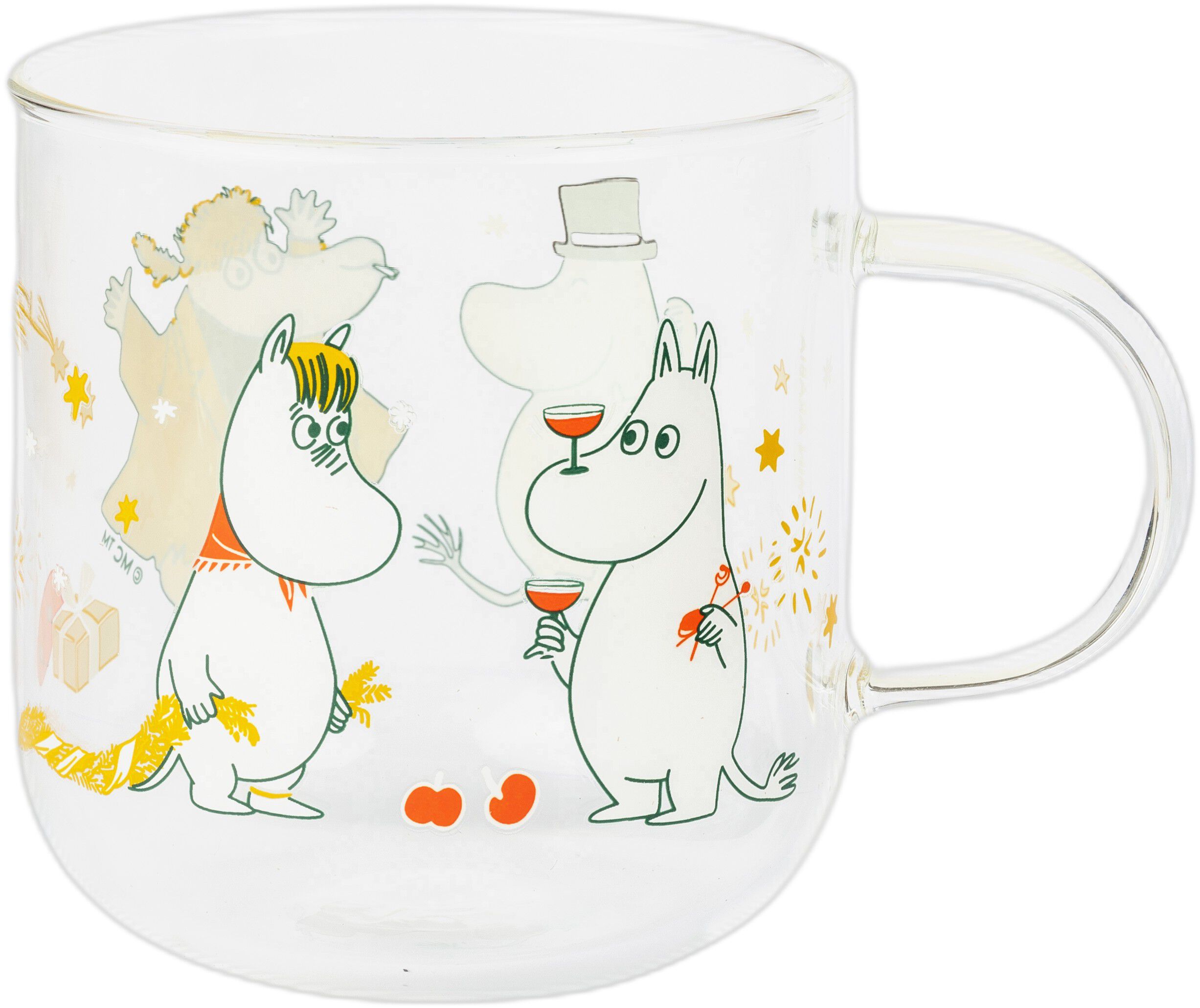 Moomin glas 30 cl Gift of Love, 2 stk.