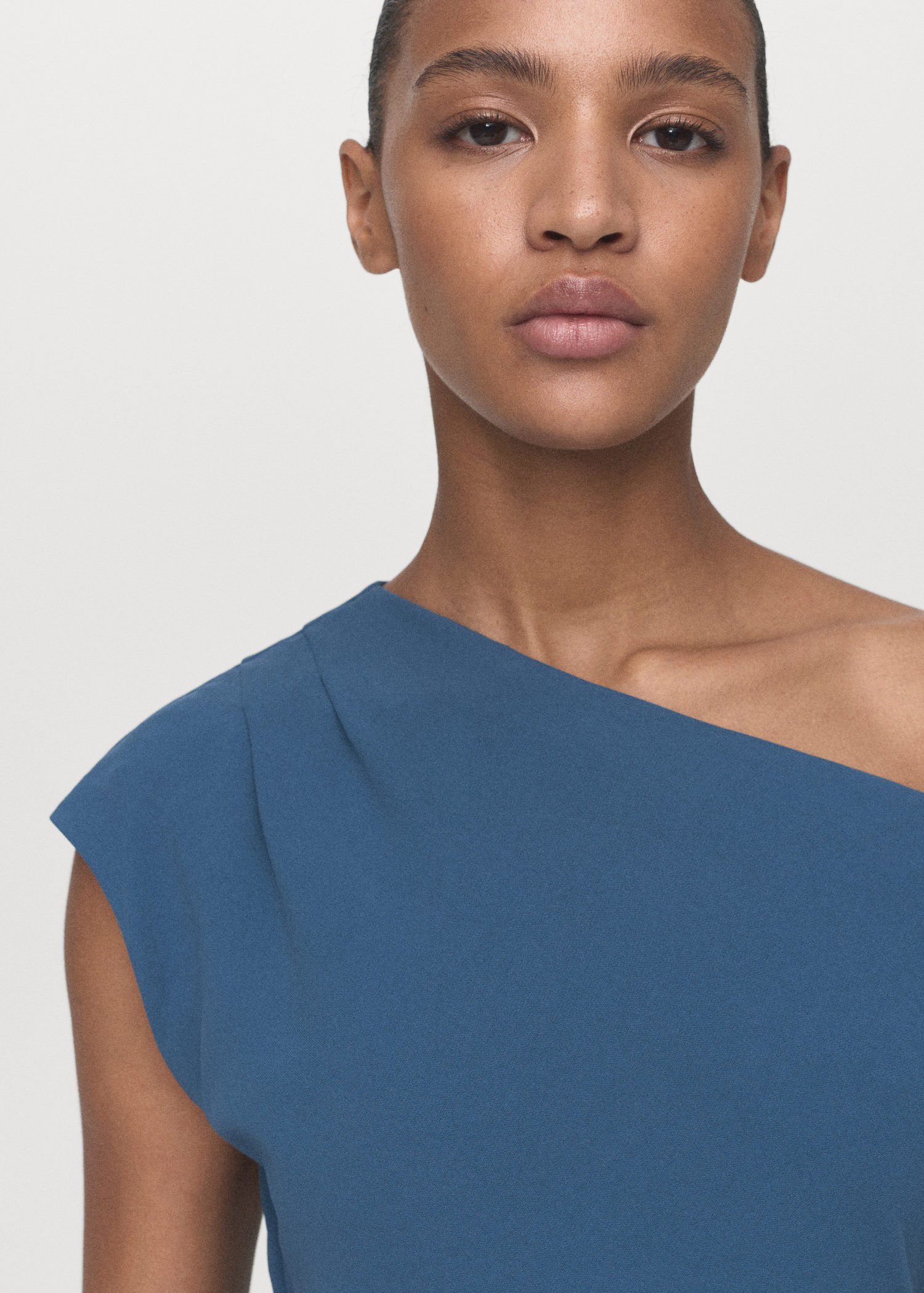 Asymmetrical midi-dress