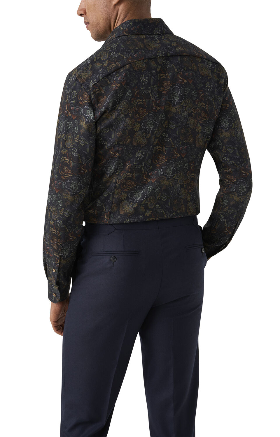 Slim Fit Brown Merino Wool Shirt