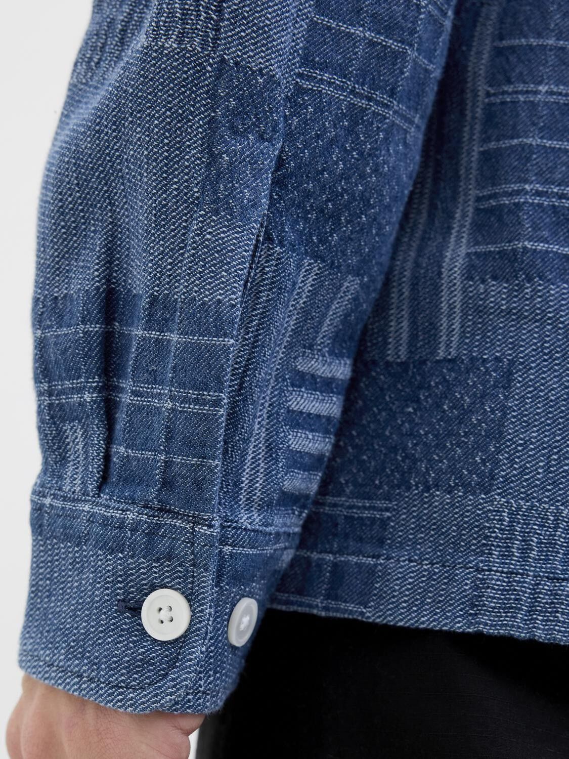 JPRBLUJERRY PATCHWORK L/S SHIRT