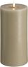 Moods & More - LED Pillar Candles, Silk, Melted, Kit grey, 9