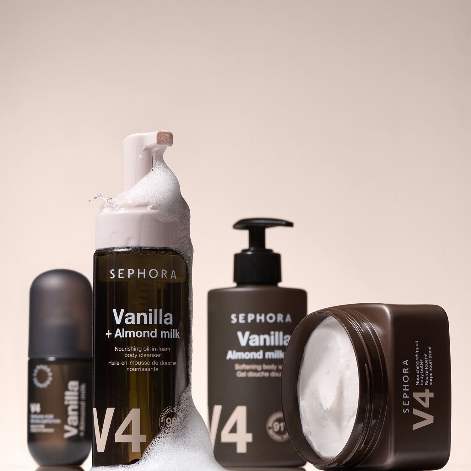 N&aelig;rende olie-til-bruseskum  Renser og n&aelig;rer