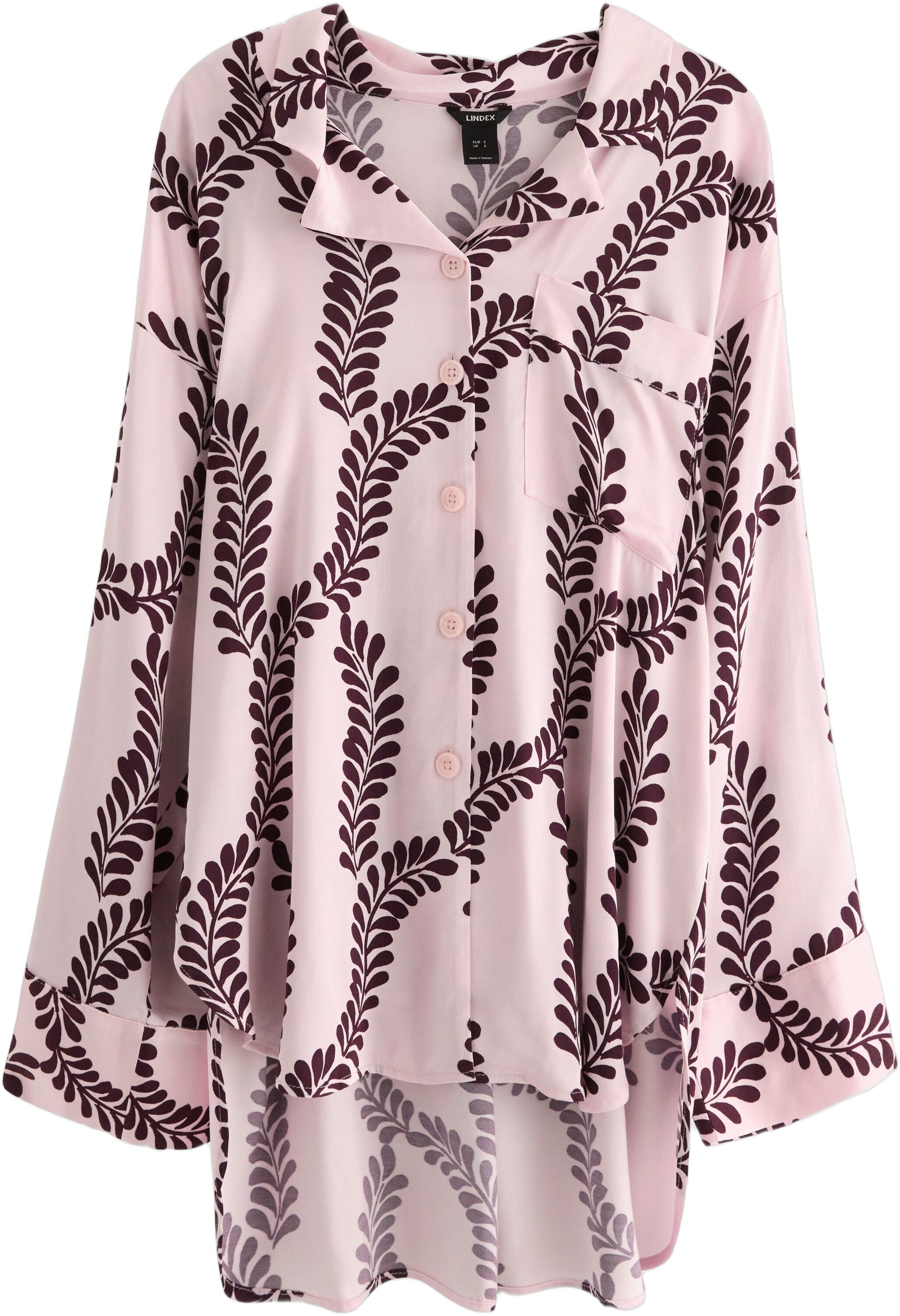 Let lang&aelig;rmet skjorte med en lidt l