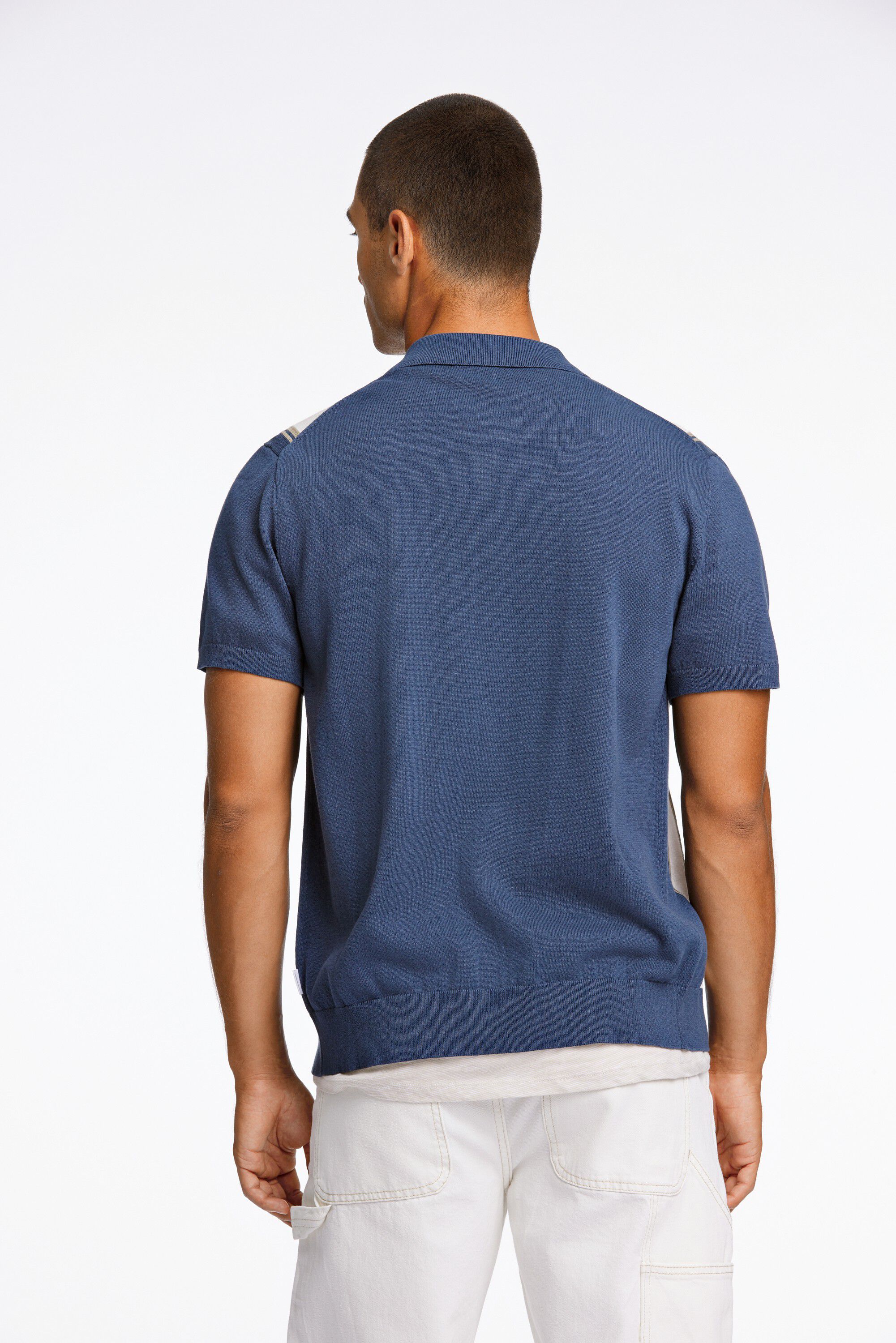 Knitted polo cardigan