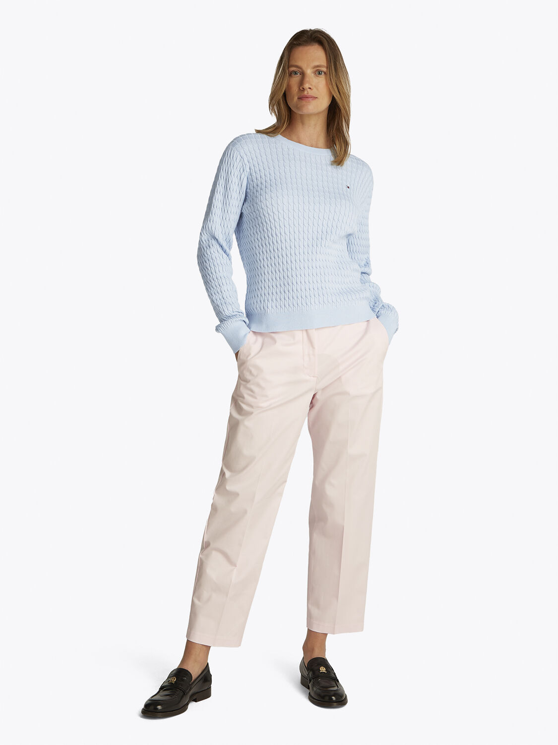 Cable Knit Crew Neck Jumper