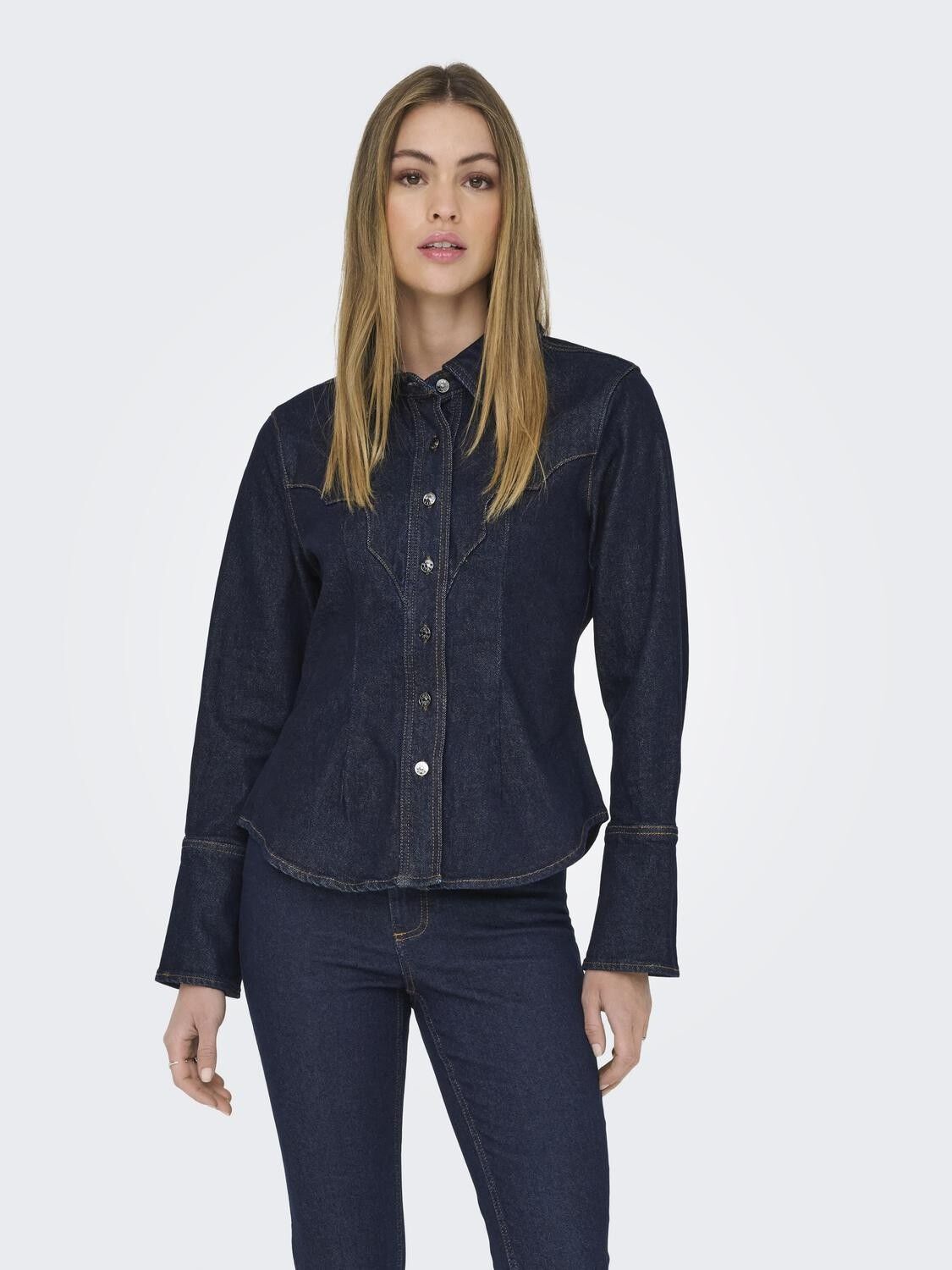 ONLPERLA LS WESTERN DNM SHIRT MAE