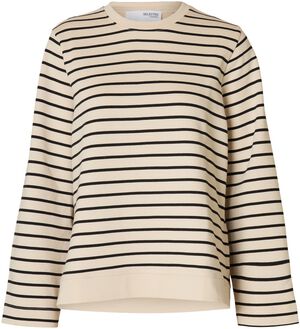 SLFELISE LS O-NECK WIDE STRIPED SWE