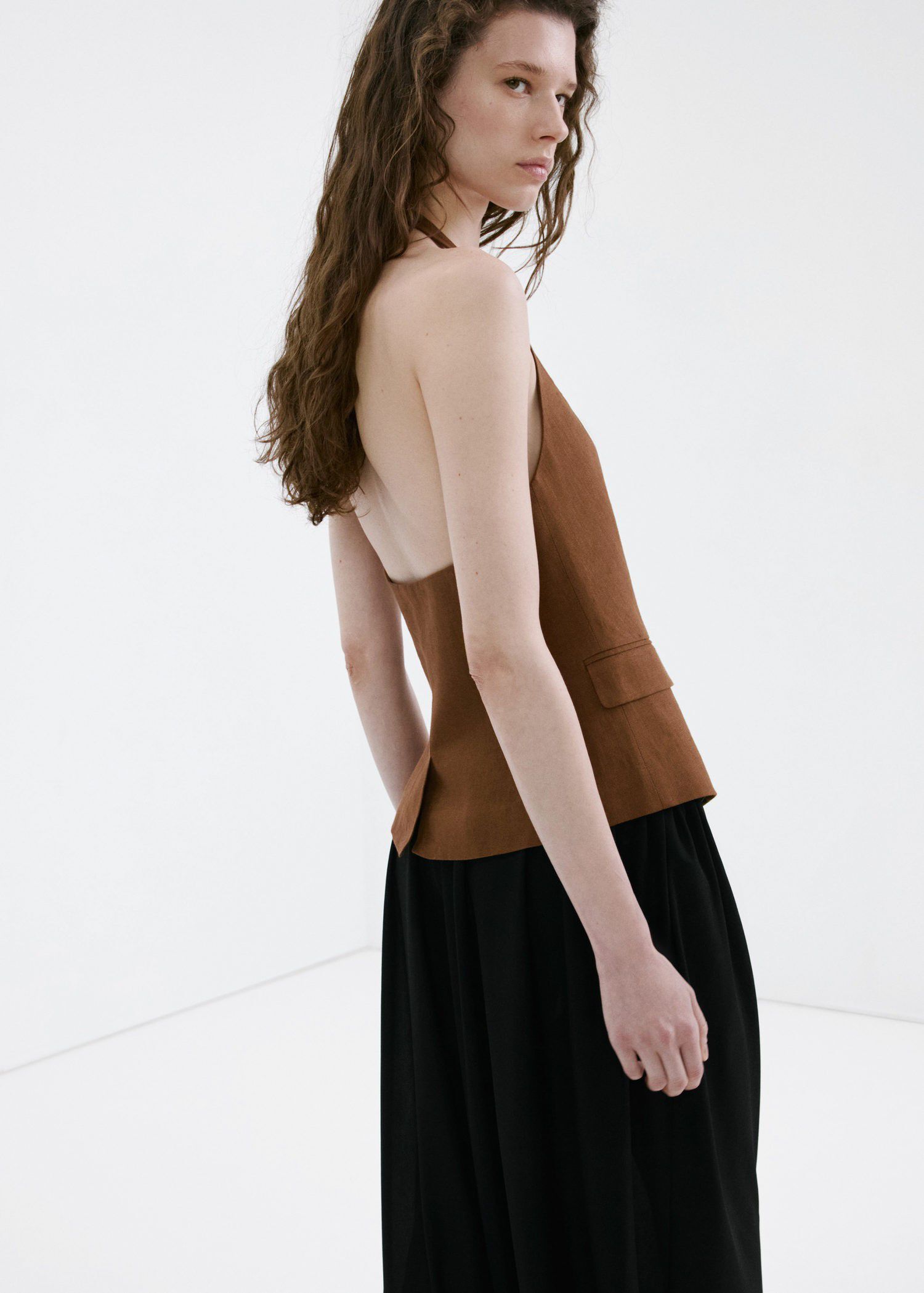 Linen suit waistcoat