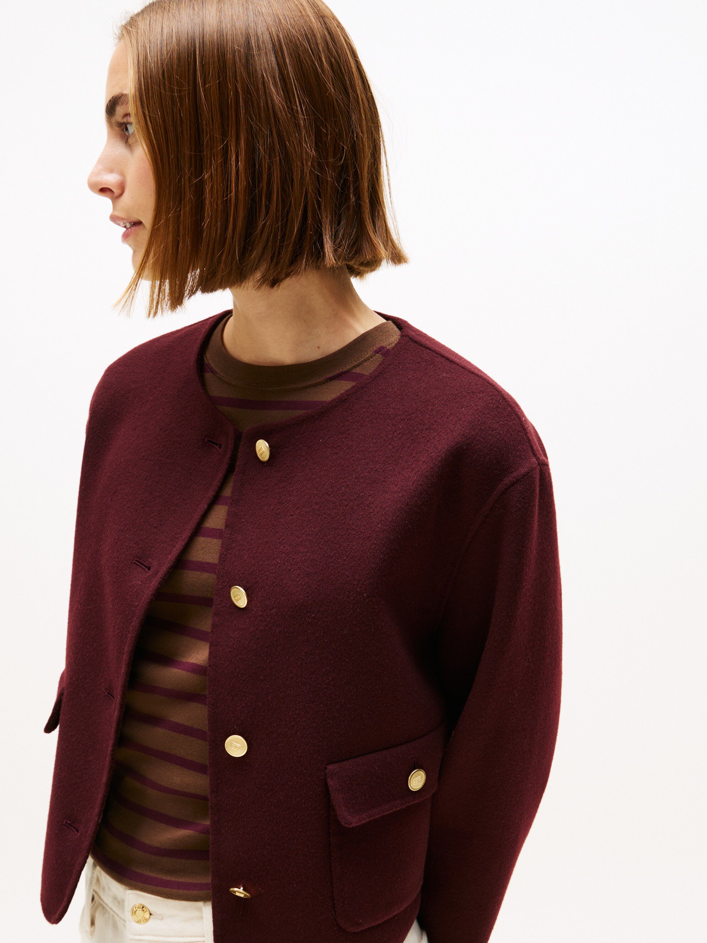 DF WOOL BLEND REG LADY JACKET