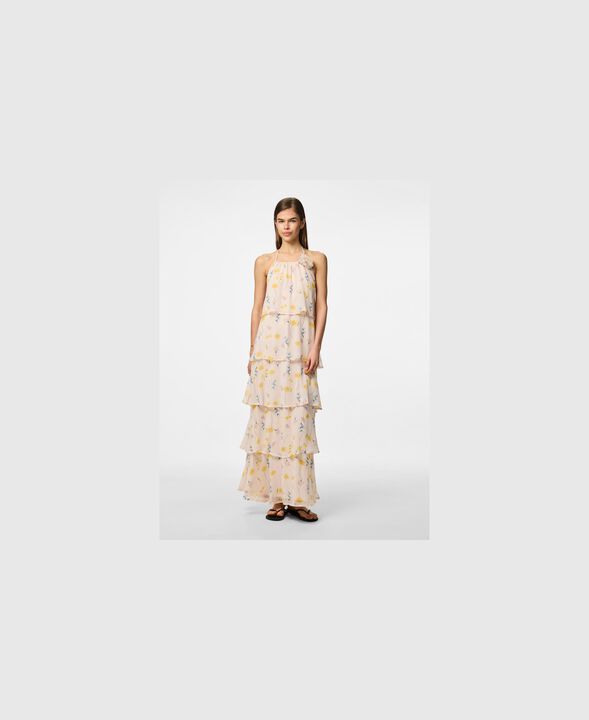 PCCLARA SL LONG LAYRED DRESS KCA