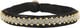 Inga Facet Gold Beads Black 17 cm