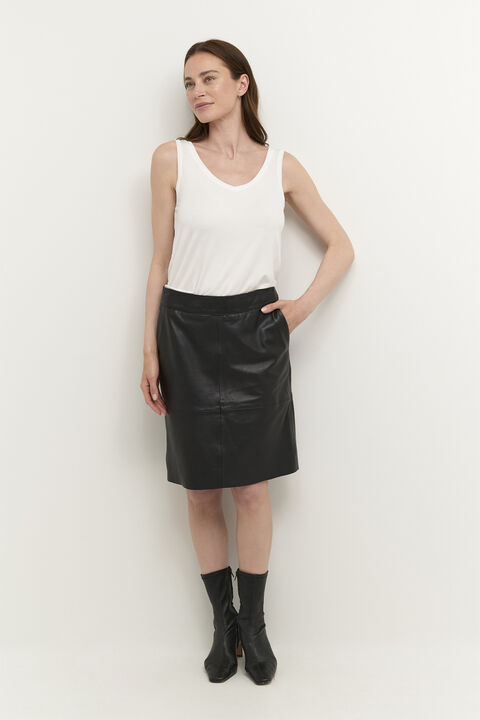 CUberta Leather Skirt